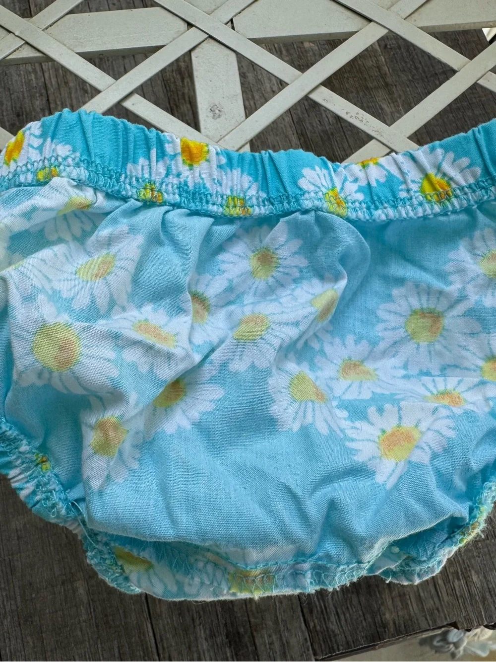Nannette Baby Turquoise Daisy Sundress with Yellow Bow. Size 0-3 Mo.